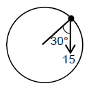 Value of Particle accelerating clockwise in a circle